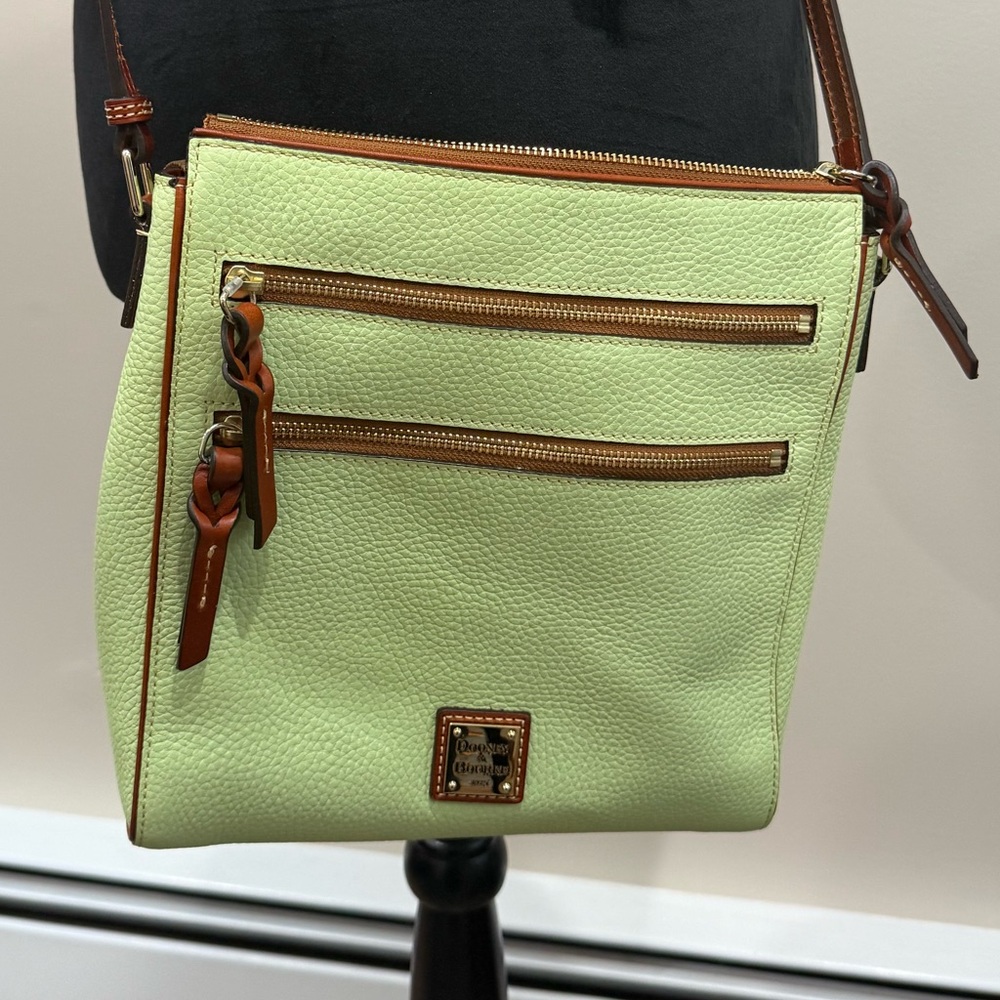 Dooney & Bourke Triple Zip - Citrus Lime Pebbled Leather